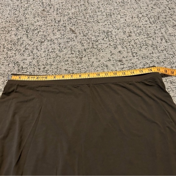 Eileen Fisher Green Maxi Skirt Size Large - Picture 6 of 7